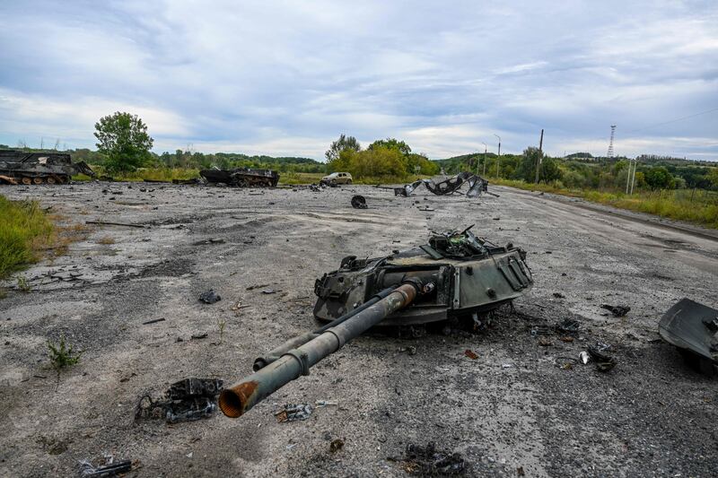 Russian forces have sustained losses after a counteroffensive by Ukrainian troops in the north of the country. AFP.