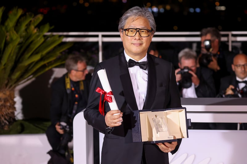 Director Park Chan-wook, Best Director award winner for 'Decision to Leave'. AP
