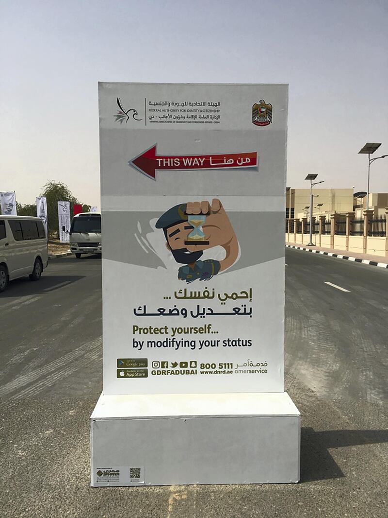 Workers with expired visa and who are undocumented thronged UAE immigration centres since August 1. All photos The National