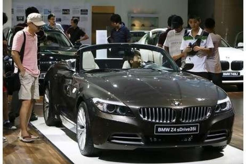 China's appetite for luxury cars has improved the prospects of German companies such as BMW, Audi and Mercedes-Benz.