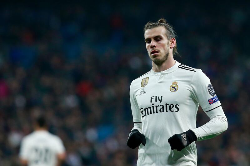 MADRID, SPAIN - DECEMBER 12:  Gareth Bale of Real Madrid looks on during the UEFA Champions League Group G match between Real Madrid  and CSKA Moscow at Bernabeu on December 12, 2018 in Madrid, Spain.  (Photo by Gonzalo Arroyo Moreno/Getty Images)