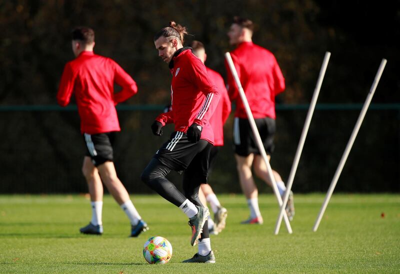 Real Madrid's Gareth Bale has recovered sufficiently from his injury to train with Wales. Reuters