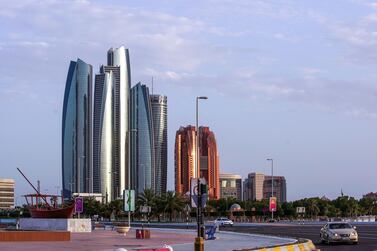 Abu Dhabi, United Arab Emirates, May 2, 2020. The Abu Dhabi Corniche as the sun sets on Saturday. Victor Besa / The National Section: NA For: Standalone / Stock images