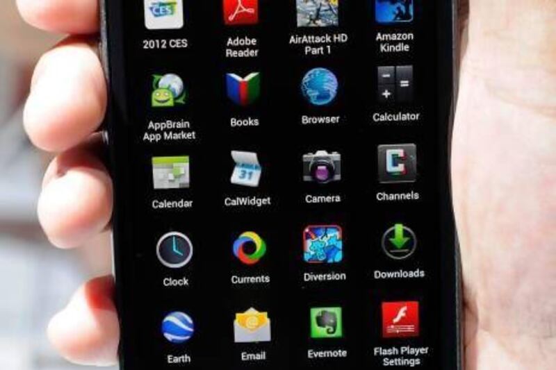 The Nexus 4 works on the Android operating system. Ethan Miller / AFP