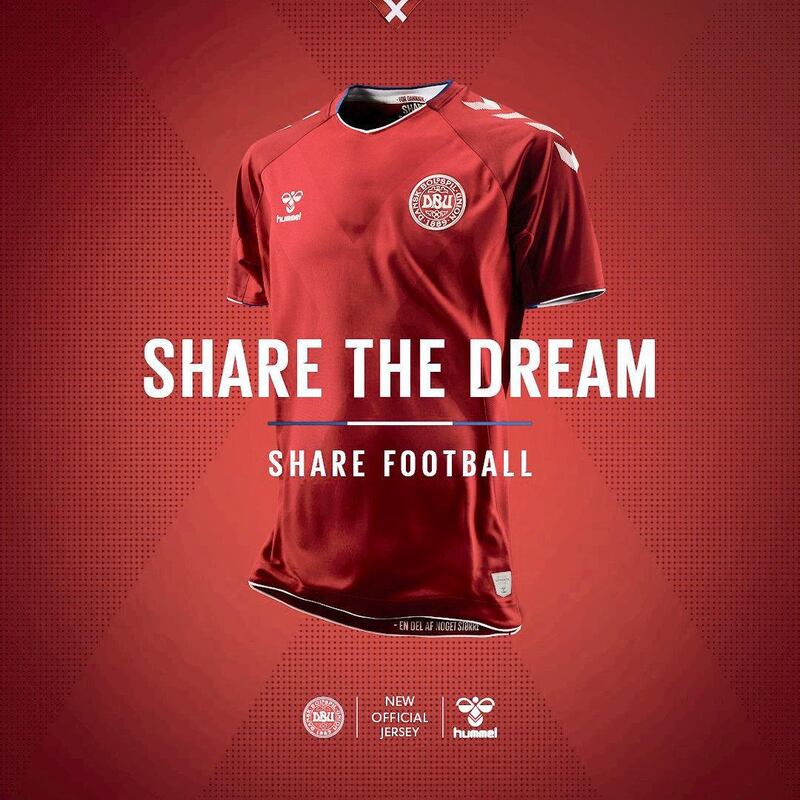 2 Denmark ||
The look: The Hummel chevrons are back! On first glance, it's another red kit, but the Hummel shoulders mean everything. The Danes were fools to ditch their native kit supplier in the first place. ||
Would I wear it? Yes, over everything bar the Denmark 1986 kit. ||
Photo Courtesy Hummel