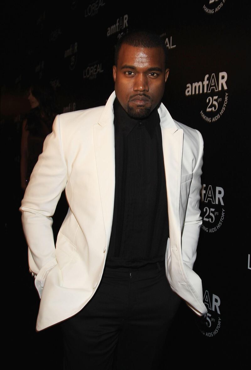 ANTIBES, FRANCE - MAY 19: Kanye West attends amfAR's Cinema Against AIDS Gala party during the 64th Annual Cannes Film Festival at Hotel Du Cap on May 19, 2011 in Antibes, France.  (Photo by Andreas Rentz/Getty Images)