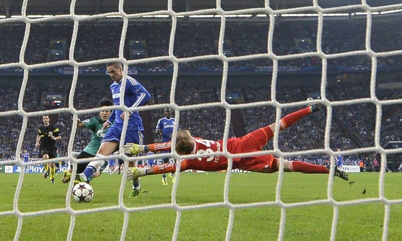 Schalke 0-3 Chelsea. Fernando Torres scored the first two of Chelsea's goals in a win that brought them to six points in Group E, equal to Schalke. Martin Meissner / AP
