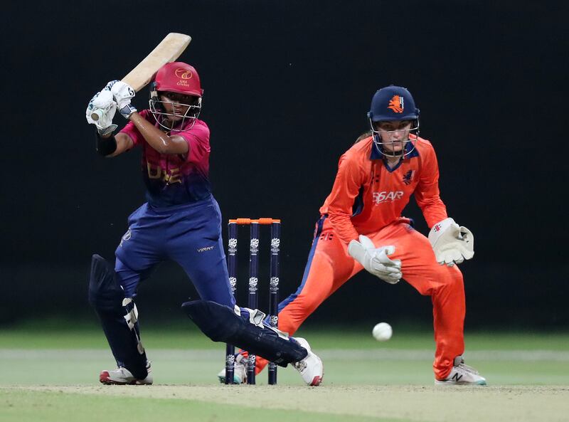 UAE's Theertha Satish scored 36 off 33 balls
