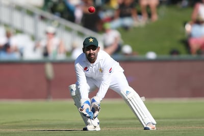 CAPE TOWN, SOUTH AFRICA - JANUARY 03: Pakistan captain Sarfraz Ahmed gathers a return throw during day 1 of the 2nd Castle Lager Test match between South Africa and Pakistan at PPC Newlands on January 03, 2019 in Cape Town, South Africa. (Photo by Shaun Roy/Gallo Images/Getty Images)