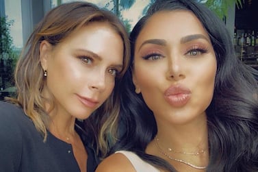 Victoria Beckham and Dubai-based beauty mogul Huda Kattan took a selfie together that gathered almost 90,000 likes on Huda's personal Instagram account, and more than 270,000 likes on her Huda Beauty account. Photo: Instagram 