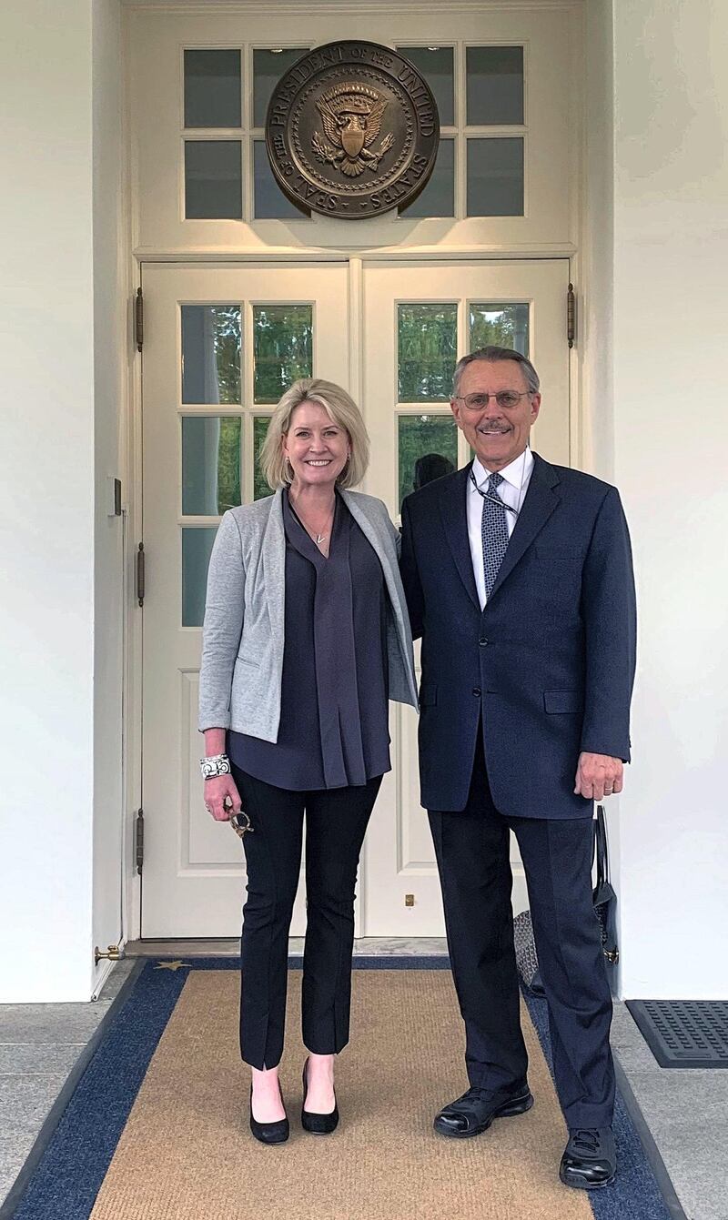 Shortly after he was sworn in at the State Department, Ambassador John Rakolta went yesterday to confer with National security advisor at the White House  Robert O’Brien and Senior Director for the Middle East at National Security Council Victoria Coates. 
