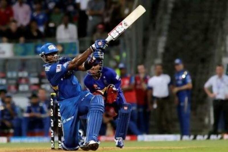 Kieron Pollard struck 64 with the bat for the Mumbai Indians and then took four wickets.