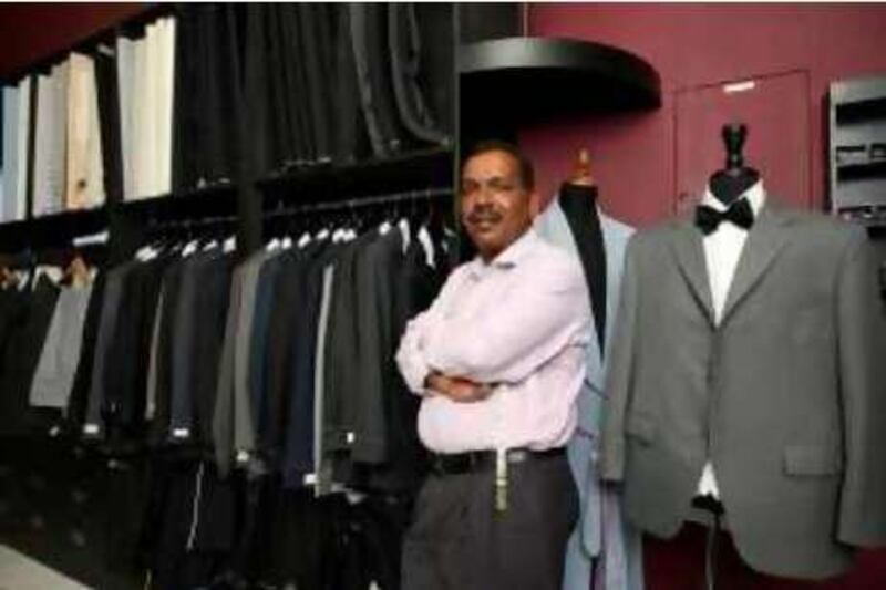 DUBAI, UNITED ARAB EMIRATES – July 22: Shashi, a tailor working at the Whistle & Flute Tailors shop in Satwa, Dubai. (Pawan Singh / The National) *** Local Caption ***  PS006-SHASHI.jpgPS006-SHASHI.jpg