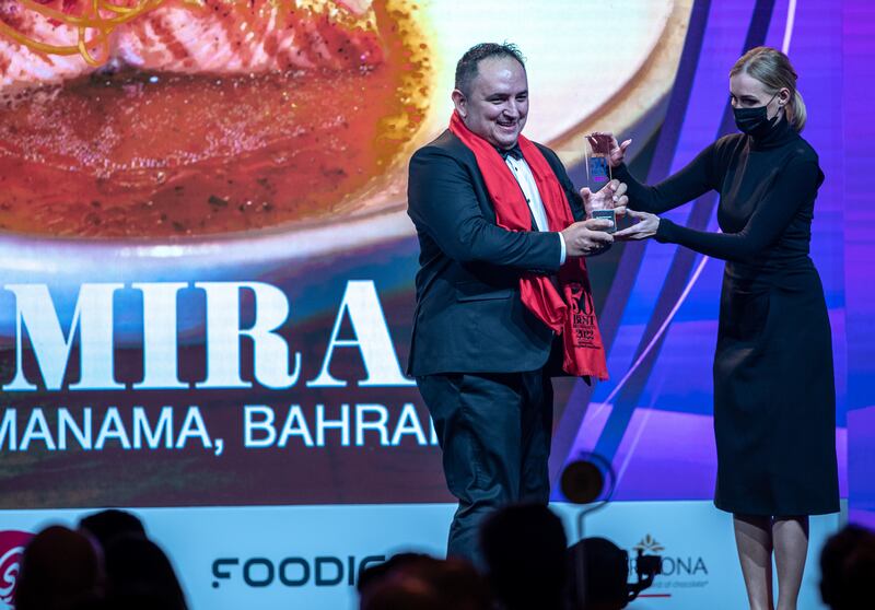 The Best Restaurant in Bahrain and 31st overall went to Mirai.