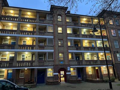 The block of flats in London where watch robbers gang leader Salem Belckacem lived. Photo: The National