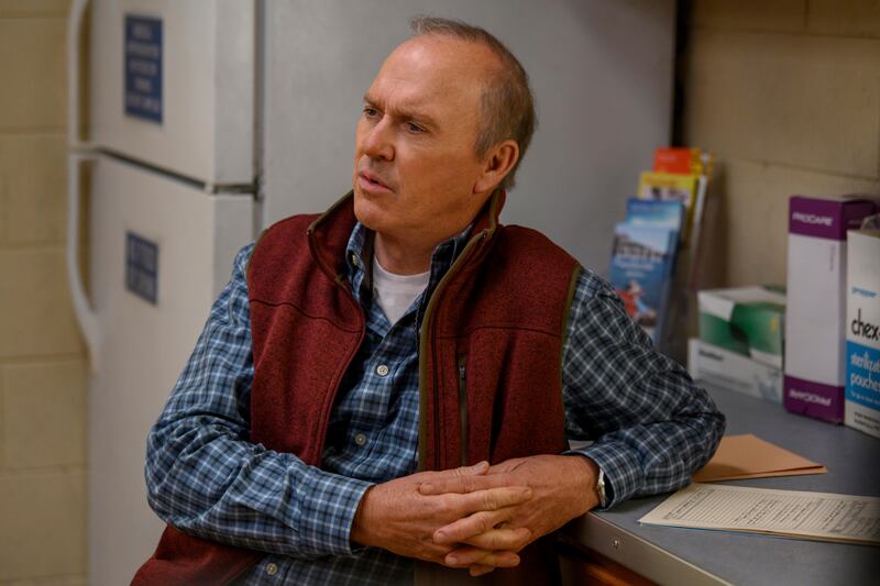 Michael Keaton in a scene from 'Dopesick', an eight-part mini-series about America’s opioid crisis. Keaton won Outstanding Actor in a Limited Series, Movie or Anthology. Photo: Hulu 
