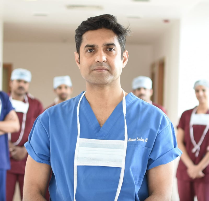 Dr Sandeep Attawar, one of India's leading organ transplant surgeons, was part of the team that worked on Dr Kumar. He will soon lead a new transplant unit at Burjeel Medical City in Abu Dhabi. Courtesy: MediGlobus