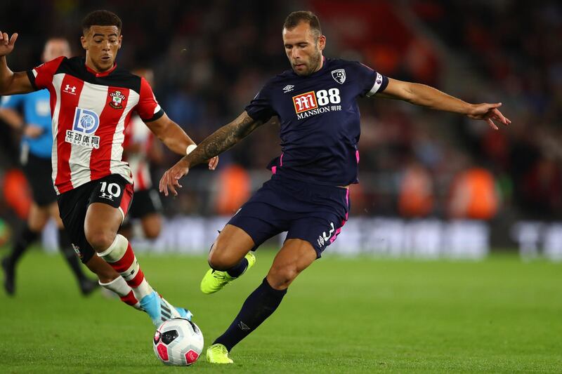 Centre-back: Steve Cook (Bournemouth) – A stalwart at the back as Bournemouth held firm against in a second-half onslaught to get their first win away at Southampton. Getty Images