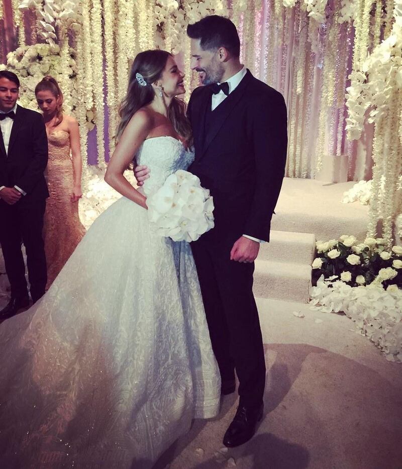 When Colombian actress Sofia Vergara wed actor Joe Manganiello in 2015, she wore a Zuhair Murad gown. Photo: Sofia Vergara