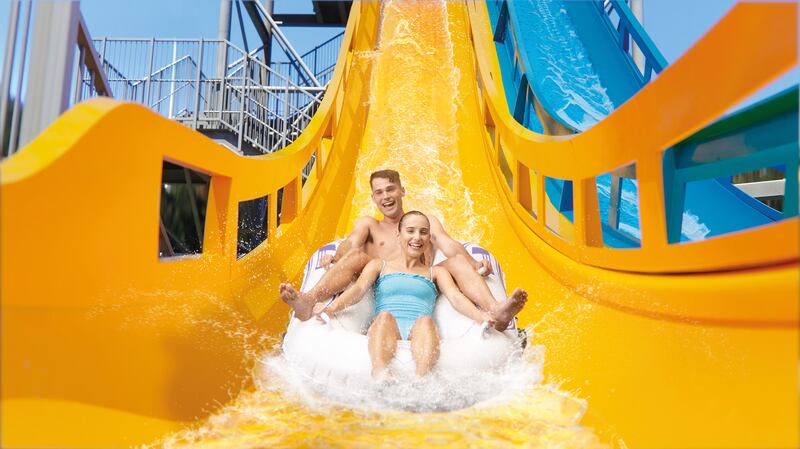 The new Kaboom slide at Wet'n'Wild water park on the Gold Coast. Photo: Wet'n'Wild