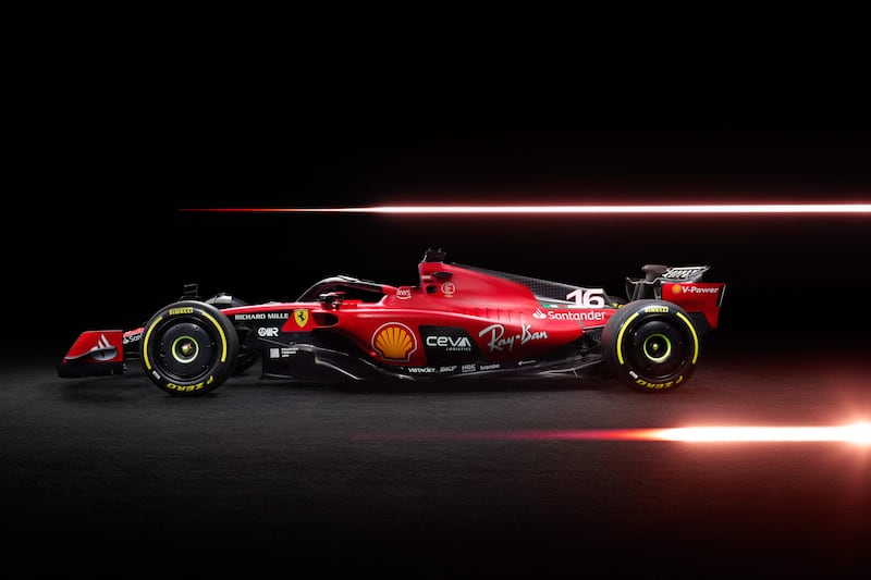 Ferrari's SF-23 for the 2023 season. AFP