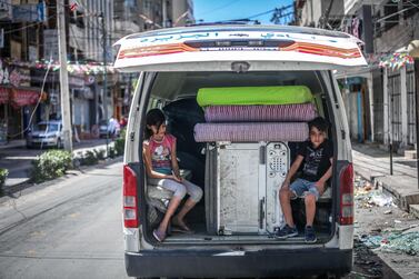 Tens of thousands of Gazans have been displaced by the war. AFP