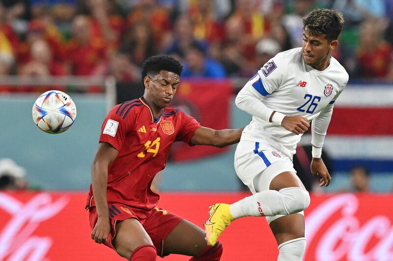 Alvaro Zamora (Contreras, 61') - 5. Kept things simple as Costa Rica looked to keep the score down, with the match out of sight by the time he was brought on. Brandon Aguilera (Borges, 72') N/A. Ronald Matarrita (Oviedo, 82') N/A. AFP