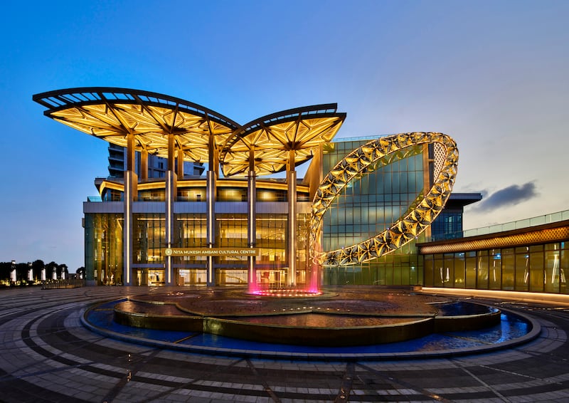 The Nita Mukesh Ambani Cultural Centre will house three spaces for performing arts, as well as a gallery. Photo: Reliance Industries