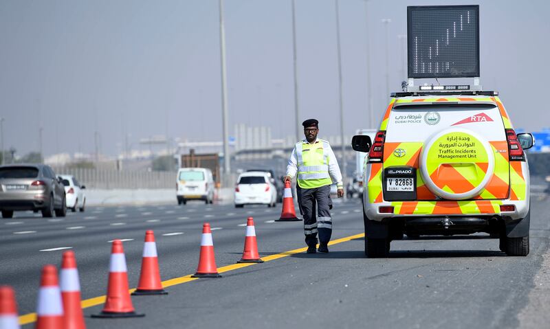A number rapid intervention vehicles will be positioned on some of Dubai’s major roads to help streamline traffic and clean up operations at accident sites.