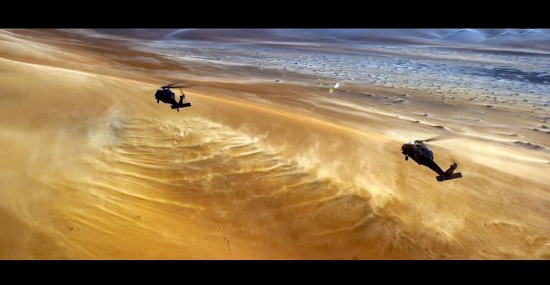 The Liwa desert, as seen in the '6 Underground' trailer. YouTube / Netflix