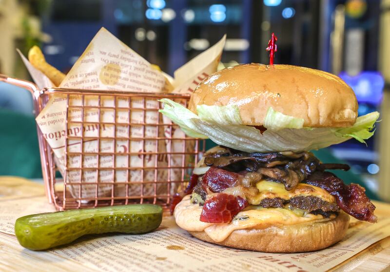 The double angus mushroom and cheese melt burger is also a hit with customers 