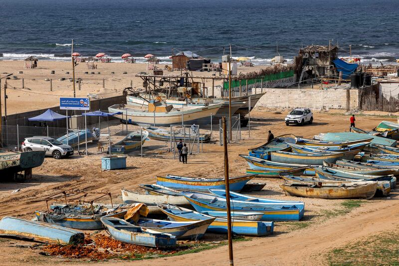 The port in the Palestinian enclave