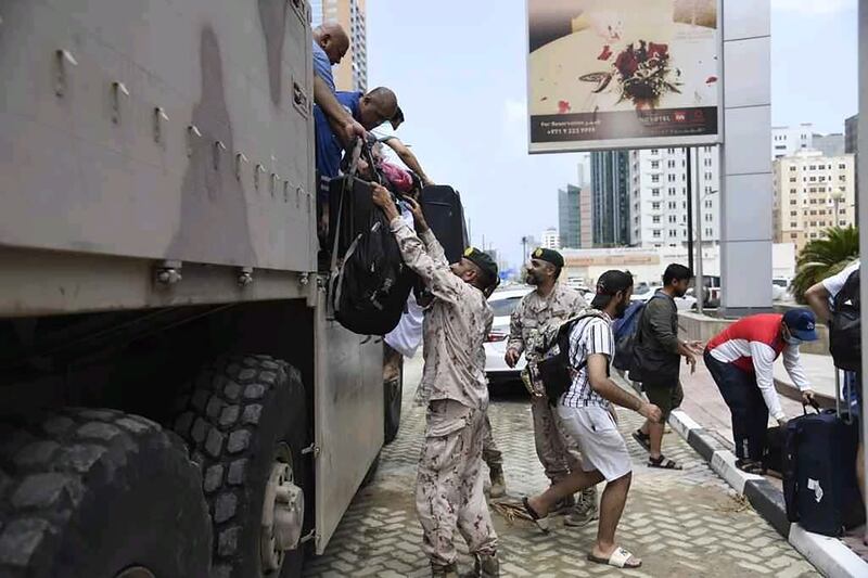 The Joint Operations Command of the Ministry of Defence's Operation Loyal Hands in Fujairah helps bring civilians to safety. All photos: MOD UAE