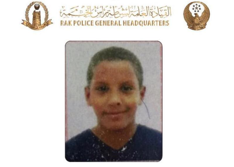 Majid Abdulrahman has been found afe and well after being missing fro home for more than a week. RAK Police. 