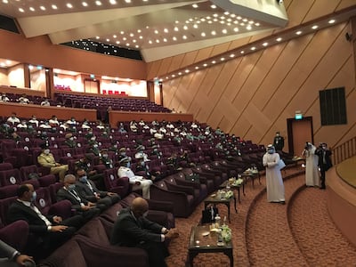 The Arab Military Symposium for Physical Preparation in the Military Field, held at the Armed Forces Officers Club. The National