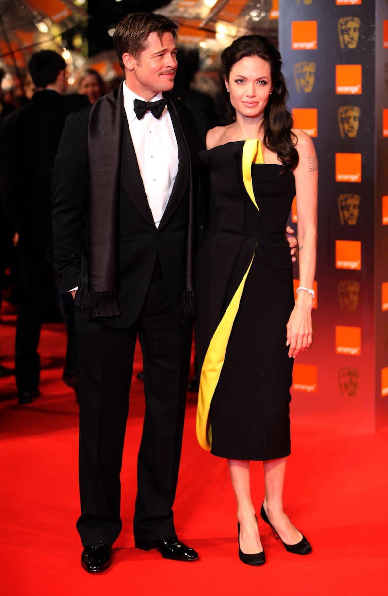 LONDON - FEBRUARY 08:  Angelina Jolie and Brad Pitt arrives for the Orange British Academy Film Awards 2009 at the Royal Opera House on February 8, 2009 in London, England.  (Photo by Tim Whitby/Getty Images)