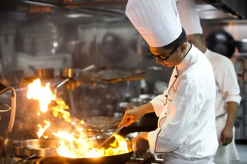 Shang Palace is preparing a special meal for its clients in honor of the Chinese New Year. Lee Hoagland / The National 