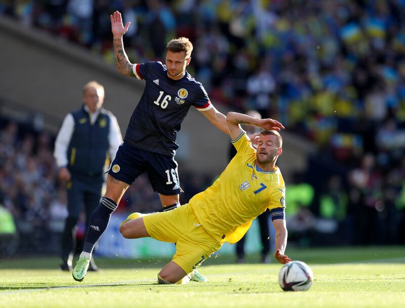 Liam Cooper – 5. Lost Yarmolenko for the opener, though he did make a strong block to deny Ruslan Malinovskyi with the last kick of the first half. Put in a strong tackle on Yarmolenko. AP
