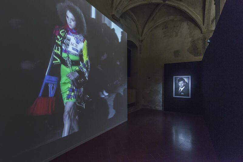 <p>Fanatic Feelings is a multimedia and multi-sensory experience highlighting the relationship between football and fashion. Courtesy Pitti Imaginne</p>
