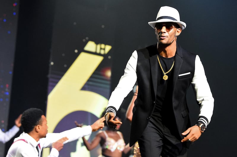 Egyptian singer Mohamed Ramadan performs during the 2019 All Africa Music Awards (AFRIMA) in Lagos, on November 24, 2019. - The All Africa Music Awards (AFRIMA) is designed to create value for Africans, unite Africans through music, promote and showcase African artists and their music to non-African population in Africa and the global audience. (Photo by PIUS UTOMI EKPEI / AFP)