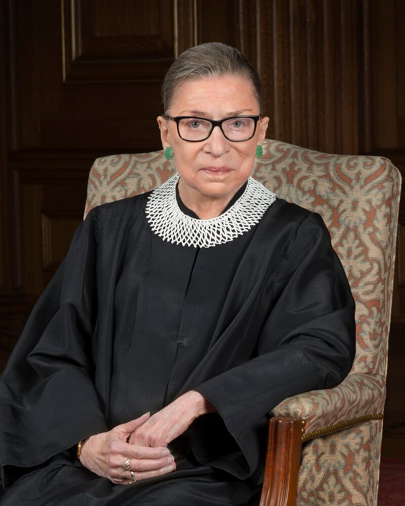 Ginsburg in her official court portrait. Photo: US Supreme Court