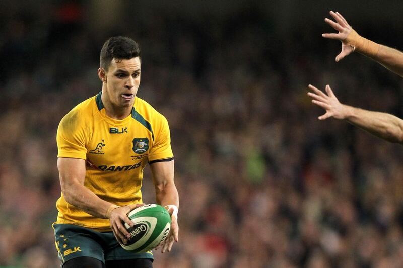 A hamstring injury will sideline Australia's centre Matt Toomua for the final two matches of the season. Peter Muhly / AFP