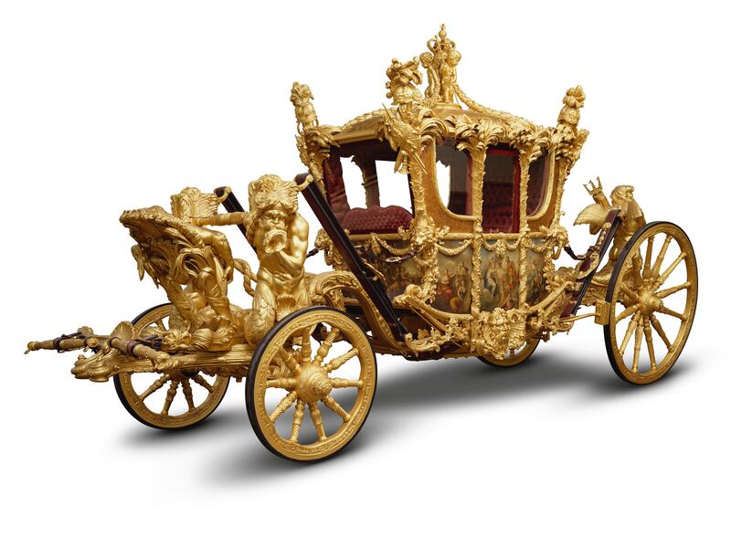 The Gold State Coach will feature during the coronation.