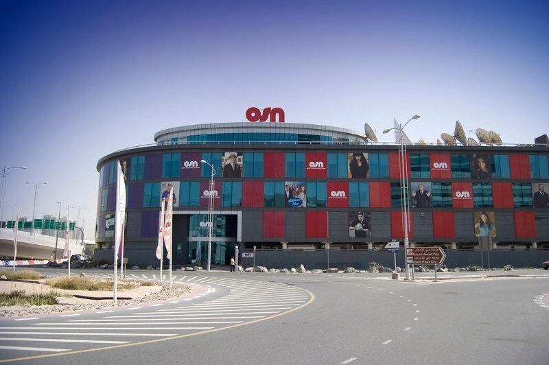 OSN's headquarters building in Dubai Media City. The broadcaster's OTT streaming platform has grown in popularity during the pandemic, with subscriber numbers rising to 250,000 in August, more than tripling from 80,000 in May. Courtesy of OSN