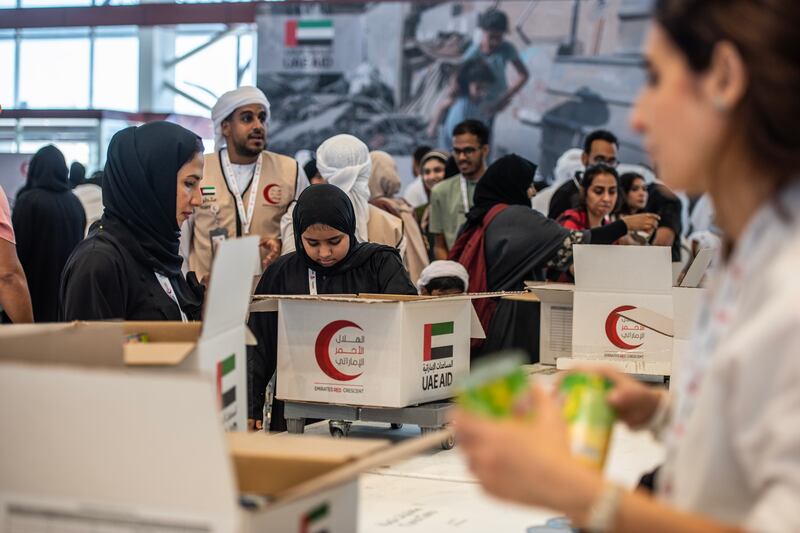 The Emirates Red Crescent Authority organised Sunday's event at Abu Dhabi Cruise Terminal