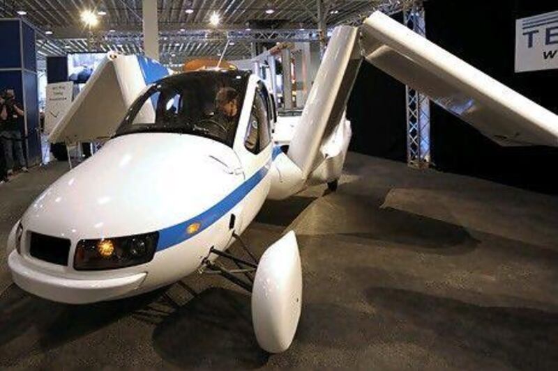 The Terrafugia Transition "flying car" costs $279,000. Peter Foley / Bloomberg