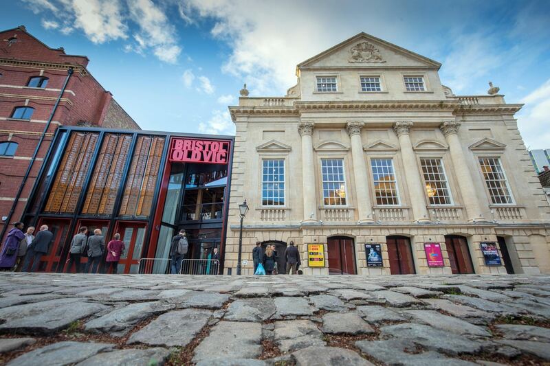 BRISTOL, ENGLAND - SEPTEMBER 23: The exterior of the Bristol Old Vic theatre is pictured following a two-year multi-million pound redevelopment of the oldest working theatre in the English-speaking world on September 23, 2018 in Bristol, England. The world-renowned Bristol Old Vic, founded in 1766, has a unique place in British theatre history in part due to being the place where Daniel Day Lewis, Kwame Kwei-Armah, Peter O'Toole and Jeremy Irons learnt their craft. The major refurbishment is the second stage of a ten-year ¬£25 million project¬†revealing the original favßade of the theatre which laid hidden for over 250 years and will help the Bristol Old Vic expand its role within the the city. (Photo by Matt Cardy/Getty Images)