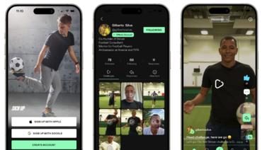 Striver, co-founded by former professional footballer Gilberto Silva, bills itself as the first abuse free football social media platform. Photo: Striver