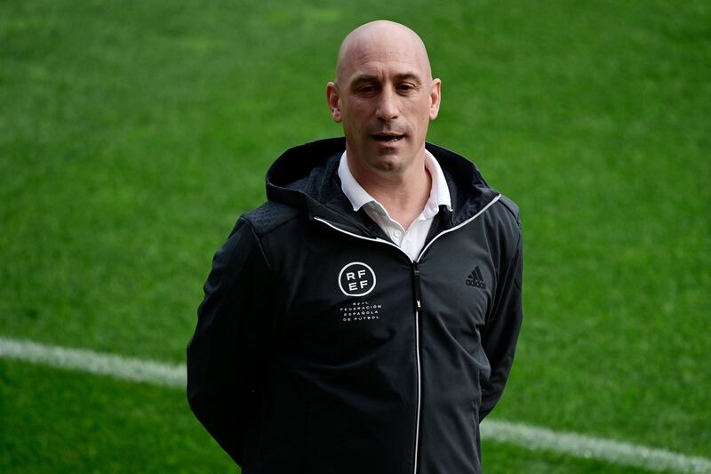 Former president of the Spanish Football Federation Luis Rubiales has been banned for three years. AFP