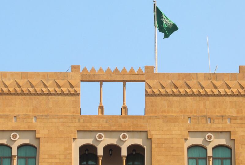 A Saudi flag atop the kingdom's embassy in Beirut, Lebanon. Reuters